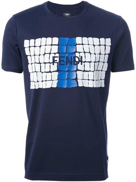 fendi t shirt for men|Fendi men's printed t shirts.